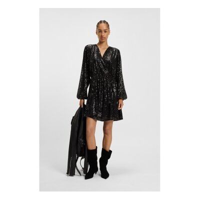BOSSvoor vrouwen. 50548326 Zwarte Dilloi jurk (34), Casual, Feest, Polyester, Lange mouwen BOSSvoor vrouwen. 50548326 Zwarte Dilloi jurk (34), Casual, Feest, Polyester, Lange mouwen