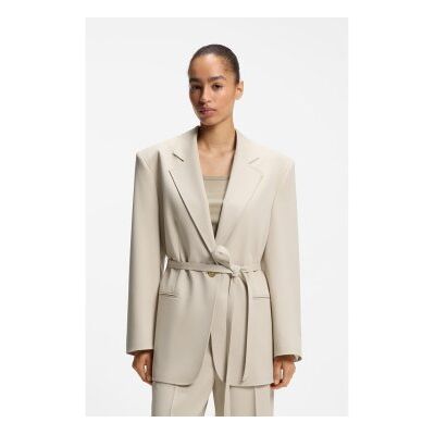 BOSSvoor vrouwen. 50553592 Jasje Jalara beige (40), Casual, Polyester BOSSvoor vrouwen. 50553592 Jasje Jalara beige (40), Casual, Polyester