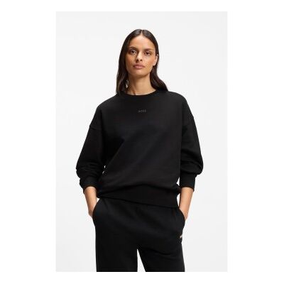 BOSSvoor vrouwen. 50534821 Sweater Eteia zwart (S), Casual, Katoen BOSSvoor vrouwen. 50534821 Sweater Eteia zwart (S), Casual, Katoen