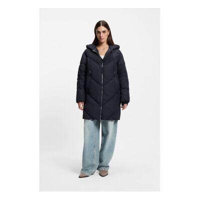 BOSSvoor vrouwen. 50548027 Piapolly jas blauw (34), Casual, Polyester BOSSvoor vrouwen. 50548027 Piapolly jas blauw (34), Casual, Polyester