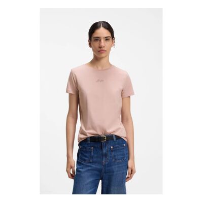 BOSSvoor vrouwen. 50554696 Elove roze T-shirt (S), Casual, Katoen, Korte mouwen BOSSvoor vrouwen. 50554696 Elove roze T-shirt (S), Casual, Katoen, Korte mouwen