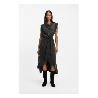 BOSSvoor vrouwen. 50553517 Dratty jurk donkergrijs (40), Casual, Synthetisch, Mouwloos / spaghettibandjes BOSSvoor vrouwen. 50553517 Dratty jurk donkergrijs (40), Casual, Synthetisch, Mouwloos / spaghettibandjes