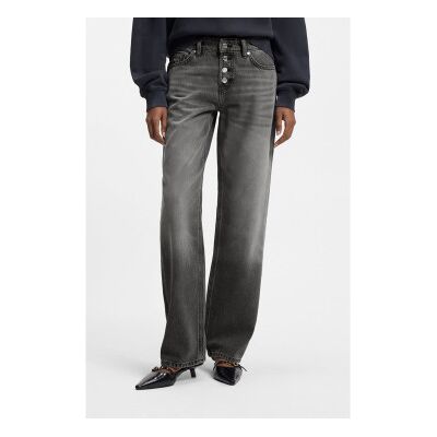 HUGOvoor vrouwen. 50559124 Jeans Gilissi grijs (31/34), Casual, Katoen, Denim HUGOvoor vrouwen. 50559124 Jeans Gilissi grijs (31/34), Casual, Katoen, Denim