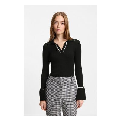 HUGOvoor vrouwen. 50554077 Samur trui zwart (XS), Casual, Viscose HUGOvoor vrouwen. 50554077 Samur trui zwart (XS), Casual, Viscose
