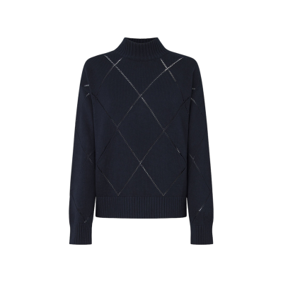 Pepe Jeansvoor vrouwen. PL702215 Idris Perkins marine trui (XS), Casual, Katoen, Duurzaam, Marineblauw Pepe Jeansvoor vrouwen. PL702215 Idris Perkins marine trui (XS), Casual, Katoen, Duurzaam, Marineblauw