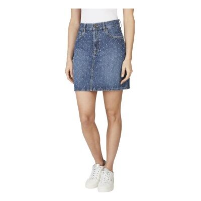 Pepe Jeansvoor vrouwen. PL90112444F0 Minirok Rise blauw (XS), Casual, Katoen, Denim Pepe Jeansvoor vrouwen. PL90112444F0 Minirok Rise blauw (XS), Casual, Katoen, Denim