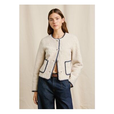 Pepe Jeansvoor vrouwen. PL4024390 Rocco jas wit (L), Casual, Polyester Pepe Jeansvoor vrouwen. PL4024390 Rocco jas wit (L), Casual, Polyester