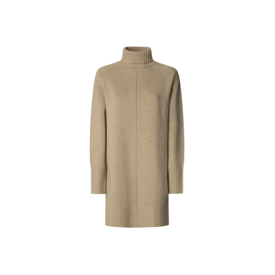Pepe Jeansvoor vrouwen. PL9537714 Carola Jurk (M), Beige, Casual, Polyester, Lange mouwen Pepe Jeansvoor vrouwen. PL9537714 Carola Jurk (M), Beige, Casual, Polyester, Lange mouwen