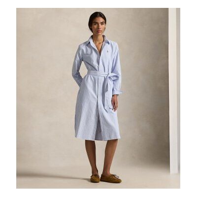 Polo Ralph Laurenvoor vrouwen. 211959901001 Overhemdjurk van katoenen oxford blauw (42), Casual, Lange mouwen Polo Ralph Laurenvoor vrouwen. 211959901001 Overhemdjurk van katoenen oxford blauw (42), Casual, Lange mouwen