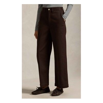 Polo Ralph Laurenvoor vrouwen. 211873988500 Bruine wijde pijpen chino broek (38), Casual, Katoen Polo Ralph Laurenvoor vrouwen. 211873988500 Bruine wijde pijpen chino broek (38), Casual, Katoen
