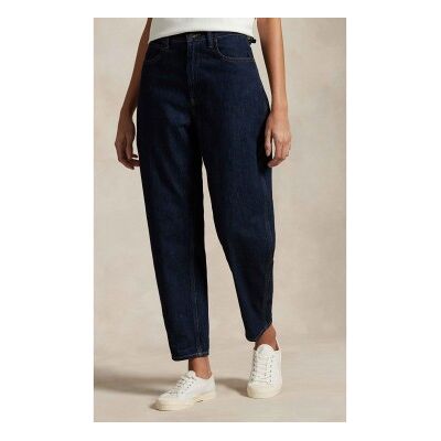Polo Ralph Laurenvoor vrouwen. 211969400001 Jeans Gebogen Taps toelopend navy (27/32), Casual, Katoen, Denim, Marineblauw Polo Ralph Laurenvoor vrouwen. 211969400001 Jeans Gebogen Taps toelopend navy (27/32), Casual, Katoen, Denim, Marineblauw