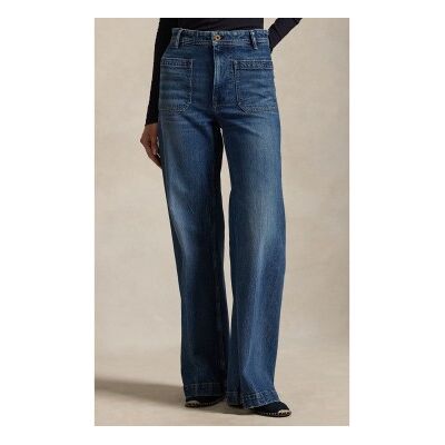 Polo Ralph Laurenvoor vrouwen. 211969382001 Jeans Bootcut blauw (27/32), Casual, Katoen, Denim Polo Ralph Laurenvoor vrouwen. 211969382001 Jeans Bootcut blauw (27/32), Casual, Katoen, Denim