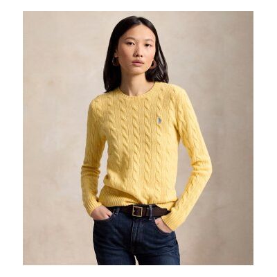Polo Ralph Laurenvoor vrouwen. 211971865007 Gele trui van wol en kasjmier (L), Casual, Geel, Lange mouwen Polo Ralph Laurenvoor vrouwen. 211971865007 Gele trui van wol en kasjmier (L), Casual, Geel, Lange mouwen