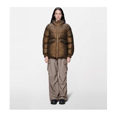 Rainsvoor vrouwen. 16980 Bruine A-lijn puffer jas (S), Casual, Grijs, Polyurethaan Rainsvoor vrouwen. 16980 Bruine A-lijn puffer jas (S), Casual, Grijs, Polyurethaan