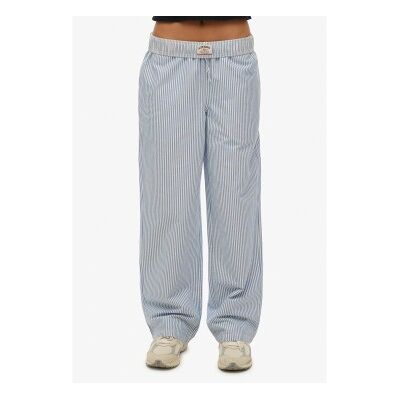 Superdryvoor vrouwen. W7011273A Streep Elastische broek blauw (S), Homewear, Katoen Superdryvoor vrouwen. W7011273A Streep Elastische broek blauw (S), Homewear, Katoen