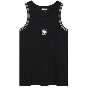 DKNYvoor meisjes. D62263 Zwarte tanktop (8años= 126cm), Casual, Katoen, Mouwloos / spaghettibandjes, kinderkleding DKNYvoor meisjes. D62263 Zwarte tanktop (8años= 126cm), Casual, Katoen, Mouwloos / spaghettibandjes, kinderkleding