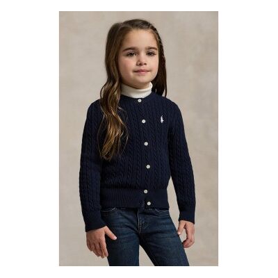 Polo Ralph Laurenvoor meisjes. 312543047011 Katoenen vest in marineblauw achtersteekpatroon (6años= 117/123cm), Casual, kinderkleding Polo Ralph Laurenvoor meisjes. 312543047011 Katoenen vest in marineblauw achtersteekpatroon (6años= 117/123cm), Casual, kinderkleding