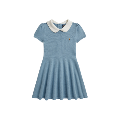 Polo Ralph Laurenvoor meisjes. 312B18525001 Gebreide katoenen jurk blauw (6.5años= 124/128cm), Casual, Lange mouwen, kinderkleding Polo Ralph Laurenvoor meisjes. 312B18525001 Gebreide katoenen jurk blauw (6.5años= 124/128cm), Casual, Lange mouwen, kinderkleding