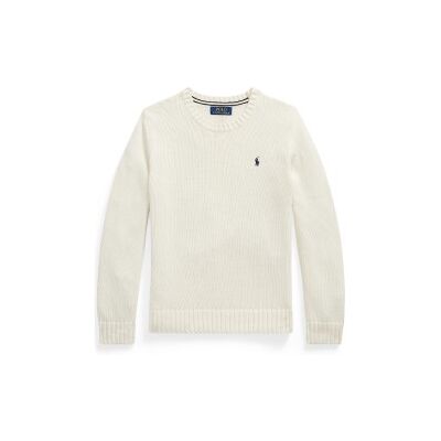 Polo Ralph Laurenvoor jongens. 323970429500 Katoenen trui met witte ronde hals ((M) 8/9años= 140/149cm), Casual, kinderkleding Polo Ralph Laurenvoor jongens. 323970429500 Katoenen trui met witte ronde hals ((M) 8/9años= 140/149cm), Casual, kinderkleding