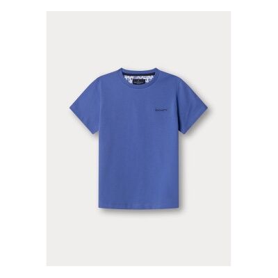 Hackett Londonvoor jongens. HK5000044 Zwem Trim Eiland Blauw T-Shirt (K03), Casual, Katoen, Korte mouwen, kinderkleding Hackett Londonvoor jongens. HK5000044 Zwem Trim Eiland Blauw T-Shirt (K03), Casual, Katoen, Korte mouwen, kinderkleding