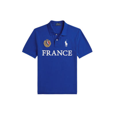 Polo Ralph Laurenvoor jongens. 323B23438001 Frankrijk blauw katoenen piqué poloshirt ((M) 8/9años= 140/149cm), Casual, Korte mouwen, kinderk Polo Ralph Laurenvoor jongens. 323B23438001 Frankrijk blauw katoenen piqué poloshirt ((M) 8/9años= 140/149cm), Casual, Korte mouwen, kinderk