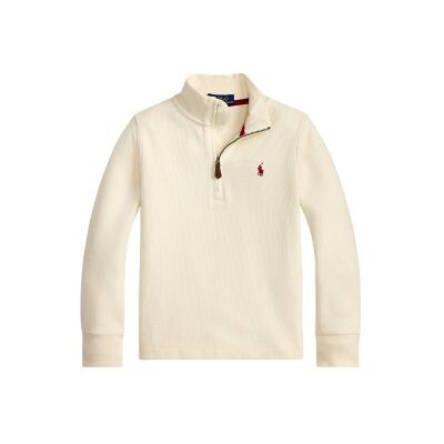 Polo Ralph Laurenvoor jongens. 322B28079004 Beige unisex sweater met Polo Bear van badstof (5años= 117/123cm), Casual, Katoen, Korte mouwen, Polo Ralph Laurenvoor jongens. 322B28079004 Beige unisex sweater met Polo Bear van badstof (5años= 117/123cm), Casual, Katoen, Korte mouwen,