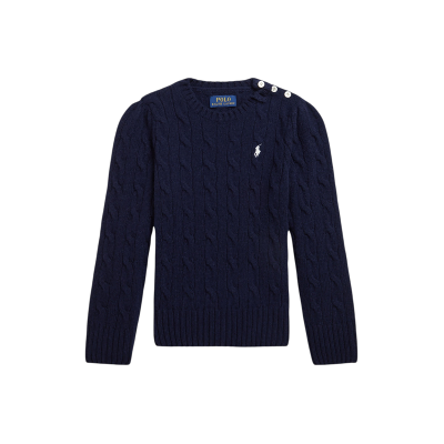 Polo Ralph Laurenvoor meisjes. 312877375008 Trui van wol en kasjmier in marineblauw (6años= 117/123cm), Casual, Lange mouwen, kinderkleding Polo Ralph Laurenvoor meisjes. 312877375008 Trui van wol en kasjmier in marineblauw (6años= 117/123cm), Casual, Lange mouwen, kinderkleding