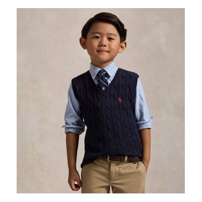 Polo Ralph Laurenvoor jongens. 322702300026 Marineblauwe katoenen spencer met kabelsteek (2años= 94/100cm), Casual, kinderkleding Polo Ralph Laurenvoor jongens. 322702300026 Marineblauwe katoenen spencer met kabelsteek (2años= 94/100cm), Casual, kinderkleding