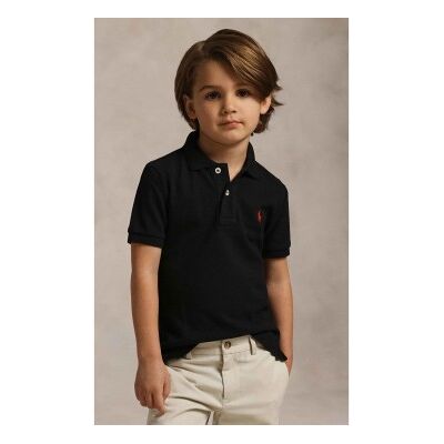 Polo Ralph Laurenvoor jongens. 322603252001 Iconisch zwart piqué poloshirt (3años= 102/108cm), Casual, Katoen, Korte mouwen, kinderkleding Polo Ralph Laurenvoor jongens. 322603252001 Iconisch zwart piqué poloshirt (3años= 102/108cm), Casual, Katoen, Korte mouwen, kinderkleding