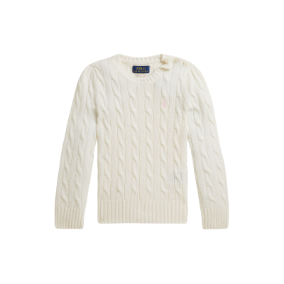 Polo Ralph Laurenvoor meisjes. 312877375009 Trui van wol en kasjmier in gebroken wit (5años= 109/116cm), Casual, Lange mouwen, kinderkleding Polo Ralph Laurenvoor meisjes. 312877375009 Trui van wol en kasjmier in gebroken wit (5años= 109/116cm), Casual, Lange mouwen, kinderkleding