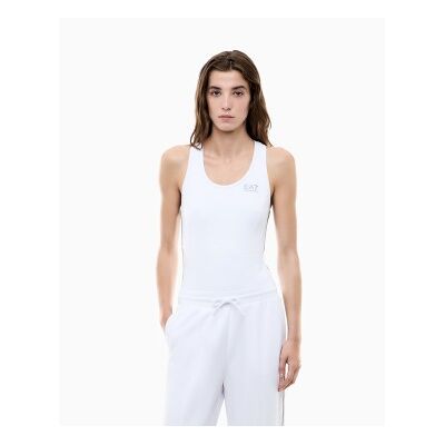 EA7voor vrouwen. 7W001148_AF12625 Body van technisch weefsel Natural VENTUS7 wit (L), Casual, Homewear, Polyamide, Mouwloos / spaghettibandj EA7voor vrouwen. 7W001148_AF12625 Body van technisch weefsel Natural VENTUS7 wit (L), Casual, Homewear, Polyamide, Mouwloos / spaghettibandj