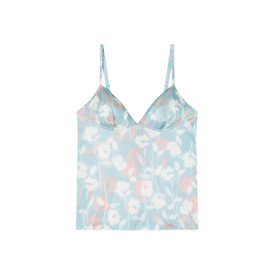 Giorgio Armani Emporio Armanivoor vrouwen. EW001944_AF19035 Micro T-shirt blauw (L), Homewear, Polyamide, Mouwloos / spaghettibandjes Giorgio Armani Emporio Armanivoor vrouwen. EW001944_AF19035 Micro T-shirt blauw (L), Homewear, Polyamide, Mouwloos / spaghettibandjes