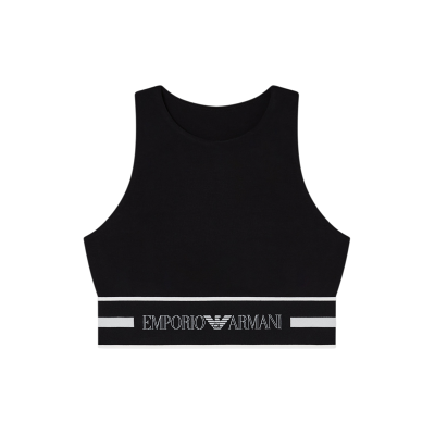 Giorgio Armani Emporio Armanivoor vrouwen. EW002960_AF19023 Top alledaags zwart (XS), Casual, Sportief, Katoen, Meerdere sporten, Mouwloos / spaghettibandj Giorgio Armani Emporio Armanivoor vrouwen. EW002960_AF19023 Top alledaags zwart (XS), Casual, Sportief, Katoen, Meerdere sporten, Mouwloos / spaghettibandj