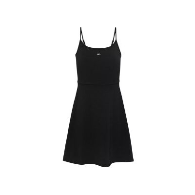 Tommy Jeansvoor vrouwen. DW0DW21354 Mini slank jurkje met dunne bandjes zwart (XS), Casual, Katoen, Mouwloos / spaghettibandjes Tommy Jeansvoor vrouwen. DW0DW21354 Mini slank jurkje met dunne bandjes zwart (XS), Casual, Katoen, Mouwloos / spaghettibandjes