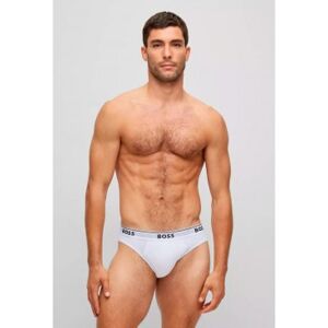 BOSSvoor mannen. 50475273 Set van 3 witte logoslips (S), Homewear, Katoen BOSSvoor mannen. 50475273 Set van 3 witte logoslips (S), Homewear, Katoen