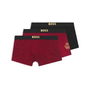BOSSvoor mannen. 50558864 Set van drie boxers rood, zwart (XL), Homewear, Katoen BOSSvoor mannen. 50558864 Set van drie boxers rood, zwart (XL), Homewear, Katoen