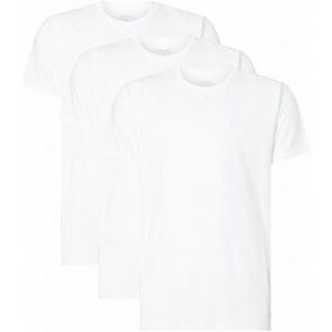 Calvin Kleinvoor mannen. 000NB4011E 3-pack Cotton Classics T-shirts wit (S), Casual, Homewear, Katoen, Korte mouwen