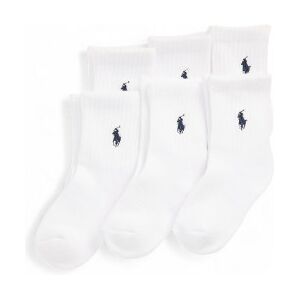 Polo Ralph Laurenvoor jongens. 443974056001 Set van 6 paar witte halfronde sokken (4/7años=109/134cm), Homewear, Katoen, kinderkleding Polo Ralph Laurenvoor jongens. 443974056001 Set van 6 paar witte halfronde sokken (4/7años=109/134cm), Homewear, Katoen, kinderkleding