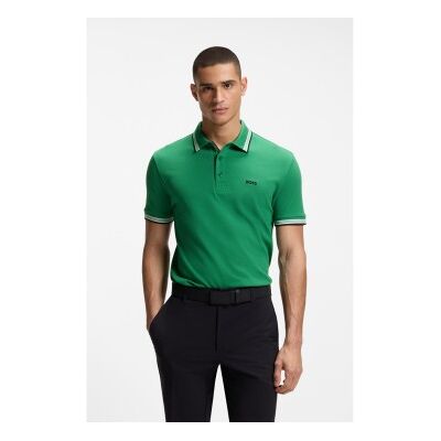 BOSSvoor mannen. 50469055 Groene Paddy-polo (XS), Casual, Katoen, Korte mouwen BOSSvoor mannen. 50469055 Groene Paddy-polo (XS), Casual, Katoen, Korte mouwen