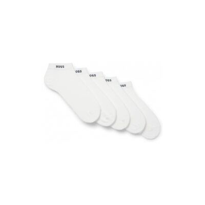 BOSSvoor mannen. 50493197 Set van 5 enkelsokken wit (43-46), Homewear, Katoen BOSSvoor mannen. 50493197 Set van 5 enkelsokken wit (43-46), Homewear, Katoen