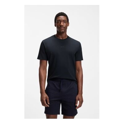BOSSvoor mannen. 50540613 Tweedelige pyjama marine (S), Homewear, Katoen, Korte mouwen, Marineblauw BOSSvoor mannen. 50540613 Tweedelige pyjama marine (S), Homewear, Katoen, Korte mouwen, Marineblauw