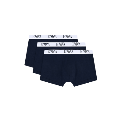 Giorgio Armani Emporio Armanivoor mannen. EM000259_AF14131 Set 3 Boxers Logo EA marineblauw (S), Homewear, Katoen Giorgio Armani Emporio Armanivoor mannen. EM000259_AF14131 Set 3 Boxers Logo EA marineblauw (S), Homewear, Katoen