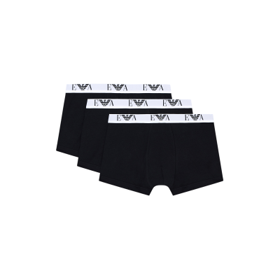 Giorgio Armani Emporio Armanivoor mannen. EM000259_AF14131 Set 3 Boxers Logo EA zwart (M), Homewear, Katoen Giorgio Armani Emporio Armanivoor mannen. EM000259_AF14131 Set 3 Boxers Logo EA zwart (M), Homewear, Katoen