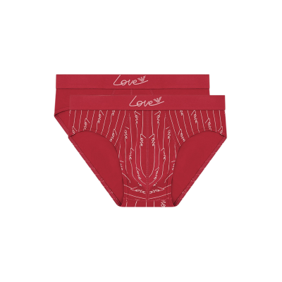 Giorgio Armani Emporio Armanivoor mannen. EM000251_AF19049 Set van 2 rode San Valentine slips (M), Rood, Homewear, Katoen Giorgio Armani Emporio Armanivoor mannen. EM000251_AF19049 Set van 2 rode San Valentine slips (M), Rood, Homewear, Katoen