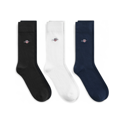 Gantvoor mannen. 9960270 Sokken 3-pack zwart (40-42), Casual, Katoen Gantvoor mannen. 9960270 Sokken 3-pack zwart (40-42), Casual, Katoen