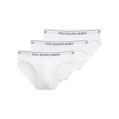 Polo Ralph Laurenvoor mannen. 714835884001 Set van 3 witte Classic slips (L), Homewear, Katoen Polo Ralph Laurenvoor mannen. 714835884001 Set van 3 witte Classic slips (L), Homewear, Katoen