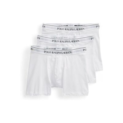 Polo Ralph Laurenvoor mannen. 714835887003 Set van drie witte boxers (XL), Homewear, Katoen Polo Ralph Laurenvoor mannen. 714835887003 Set van drie witte boxers (XL), Homewear, Katoen