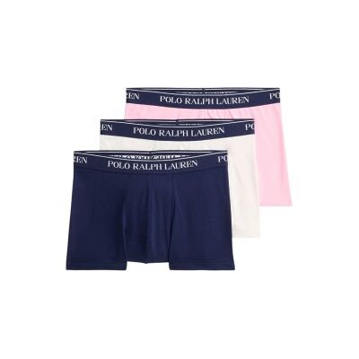Polo Ralph Laurenvoor mannen. 714830299211 Set 3 boxers van elastisch katoen marineblauw, wit, roze (XL), Homewear, Veelkleurig Polo Ralph Laurenvoor mannen. 714830299211 Set 3 boxers van elastisch katoen marineblauw, wit, roze (XL), Homewear, Veelkleurig