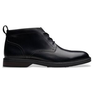 Clarksvoor mannen. 26179683 Aldwin Chukka leren enkellaarsjes zwart (44.5), Leer, Plat, Veters, Casual Clarksvoor mannen. 26179683 Aldwin Chukka leren enkellaarsjes zwart (44.5), Leer, Plat, Veters, Casual
