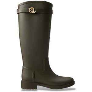 Lauren Ralph Laurenvoor vrouwen. 802980678003 Hoge regenlaarzen Portiah van groen rubber (36), Plat, Geen, Casual Lauren Ralph Laurenvoor vrouwen. 802980678003 Hoge regenlaarzen Portiah van groen rubber (36), Plat, Geen, Casual